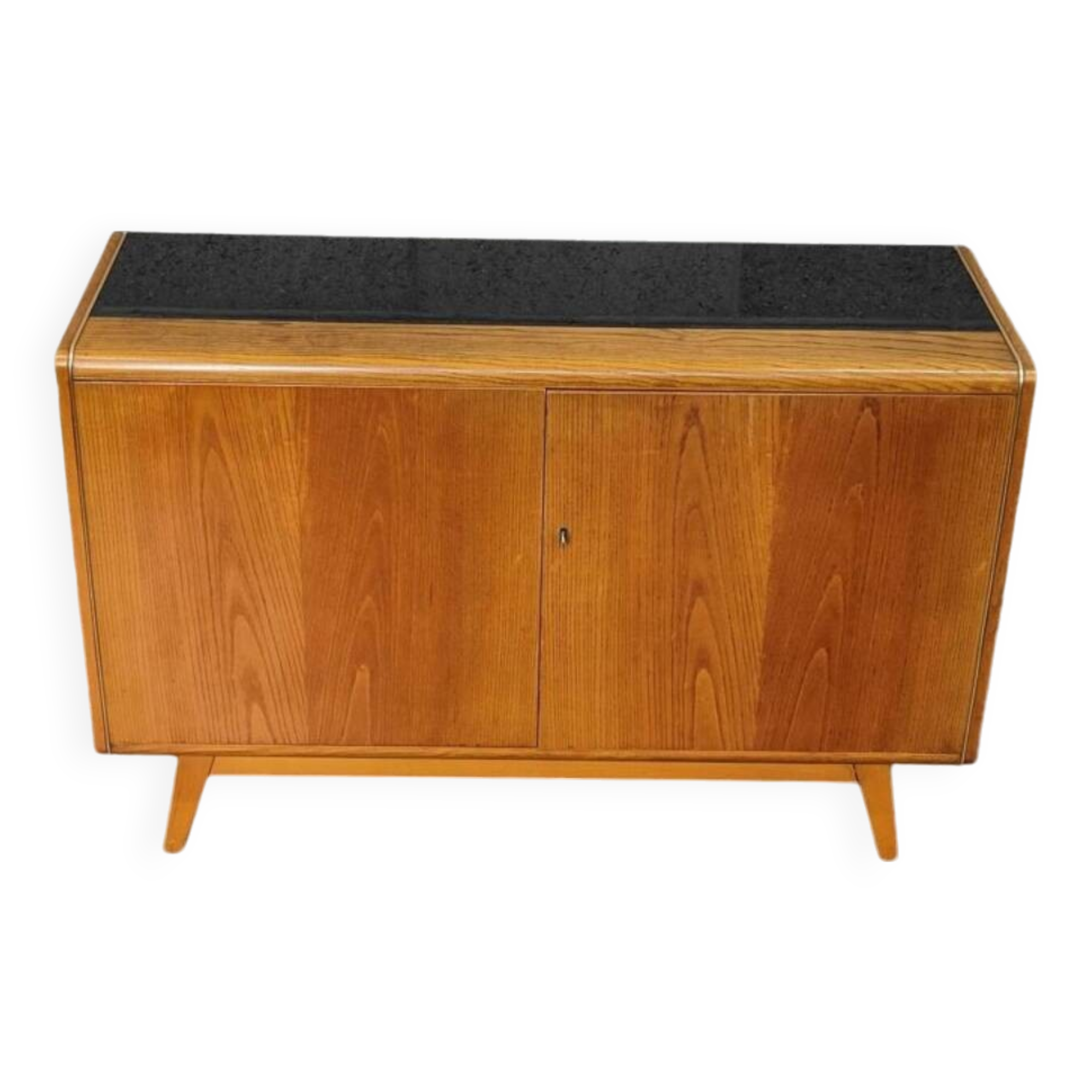 Low wooden sideboard by Bohumil Landsman and Hubert Nepozitek