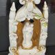 Porcelain baptismal font from paris, religious decoration, cult object.