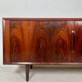 Danish palisander tambour sideboard by Arne Vodder