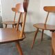 Set of 4 Hiller chairs, vintage 1960