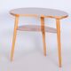 Original Beech MidCentury Small Table, Well Preserved Condition, Czechia, 1950s