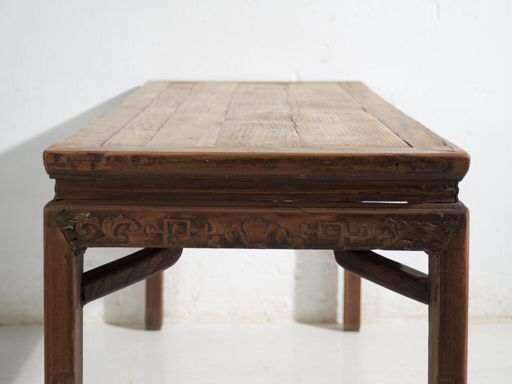 Antique pine bench table – China, circa 1900