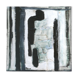 Painting, abstract painting by Olivier Rollin, 90s