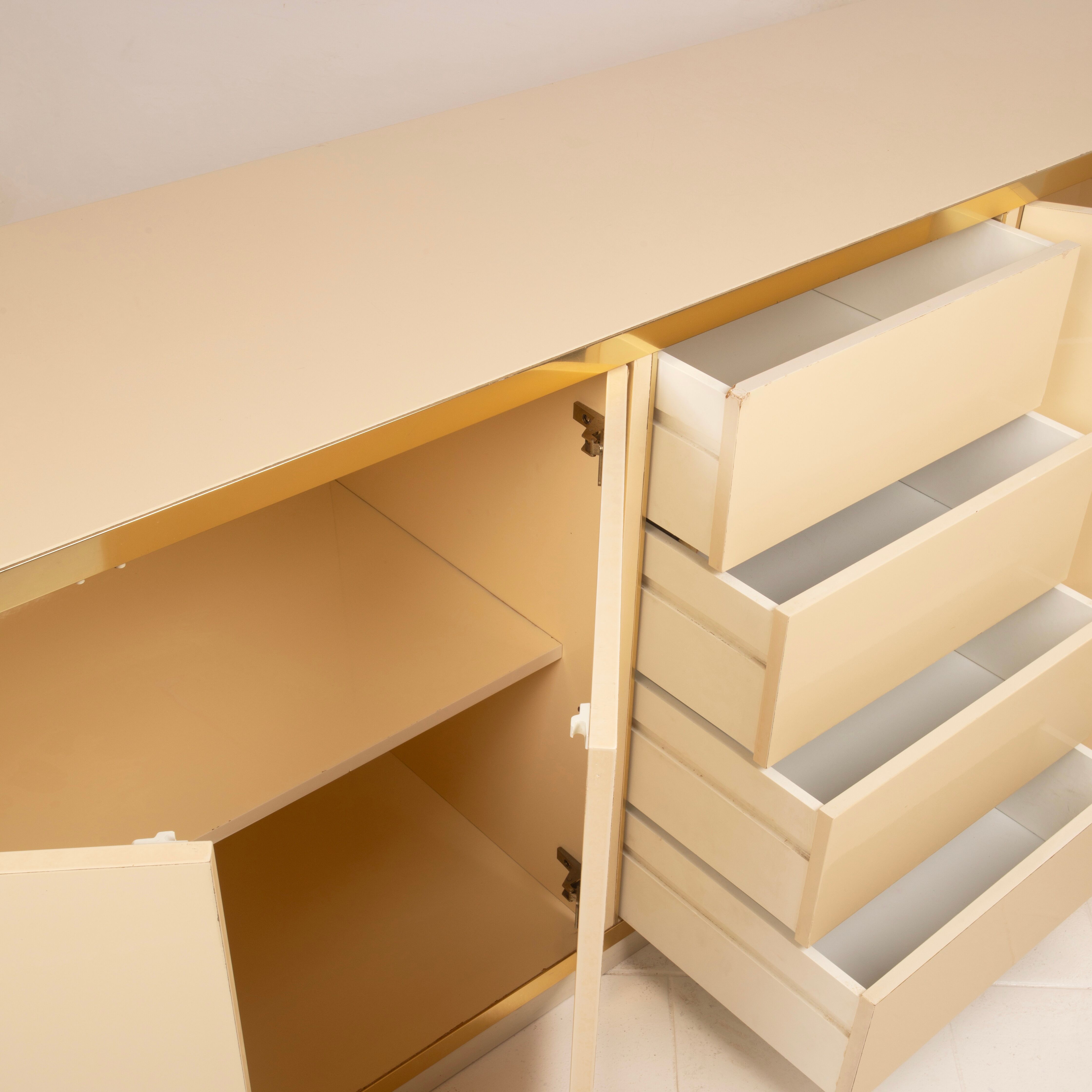 Willy Rizzo Hollywood Regency Sideboard for Mario Sabot 1970