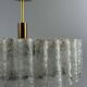 60s 70s chandelier ceiling lamp Doria Leuchten Germany Ice glass design