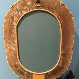 Old rattan mirror tread year 50-60