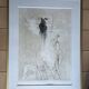 JANSEM Jean lithographie Nu De Dos A La Rose Vers 1970
