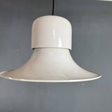 White 'Campana' hanging lamp by Joe Colombo for Stilnovo, Italy 1970s