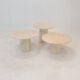 Set of 3 Italian Marble Side Tables, 1970s