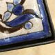 Italian ceramic tiles & steel side tables or nightstands, 1970s, set of 2