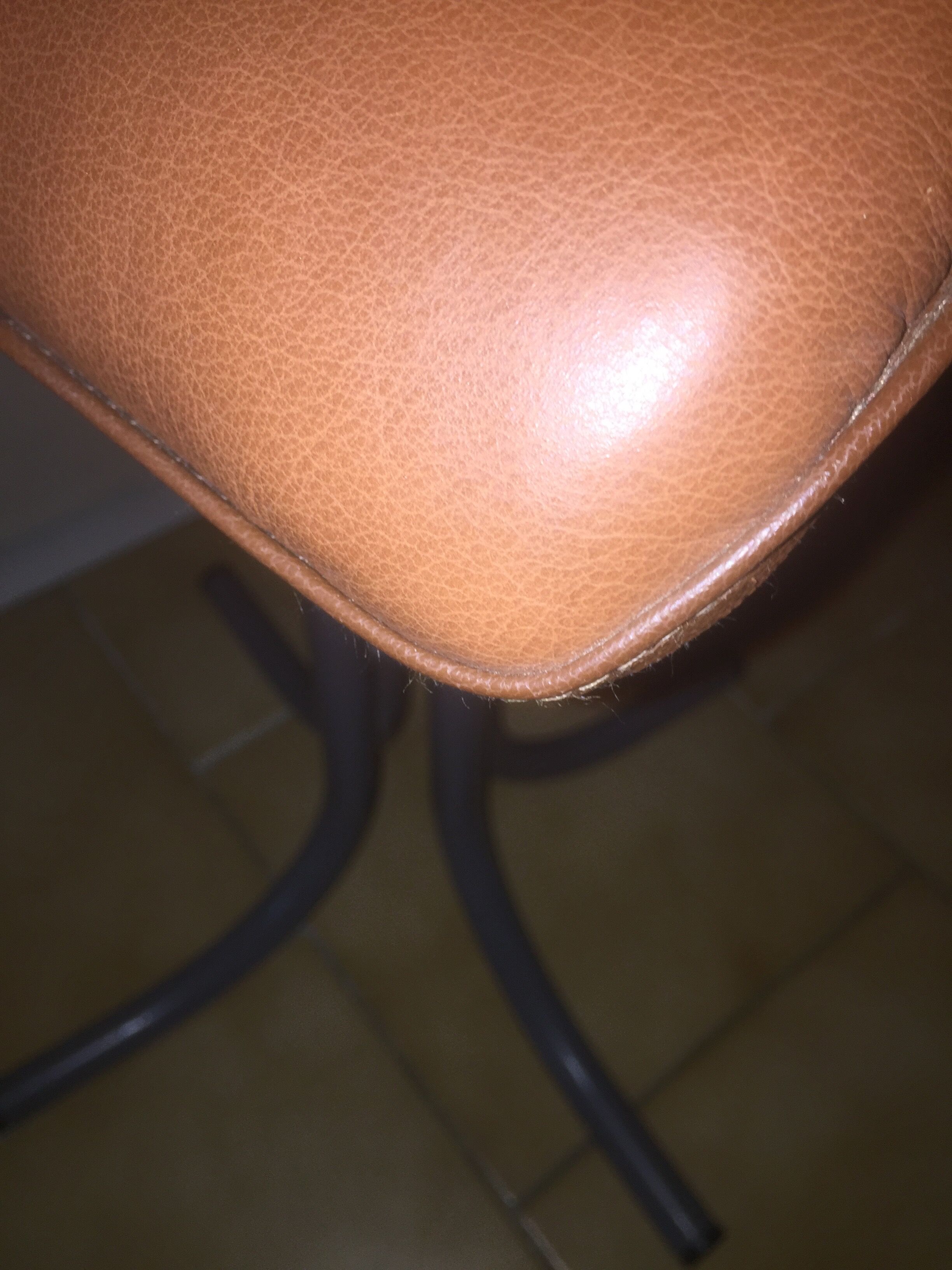 Industrial leather chair