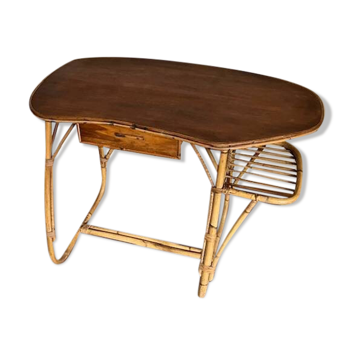 Rattan desk