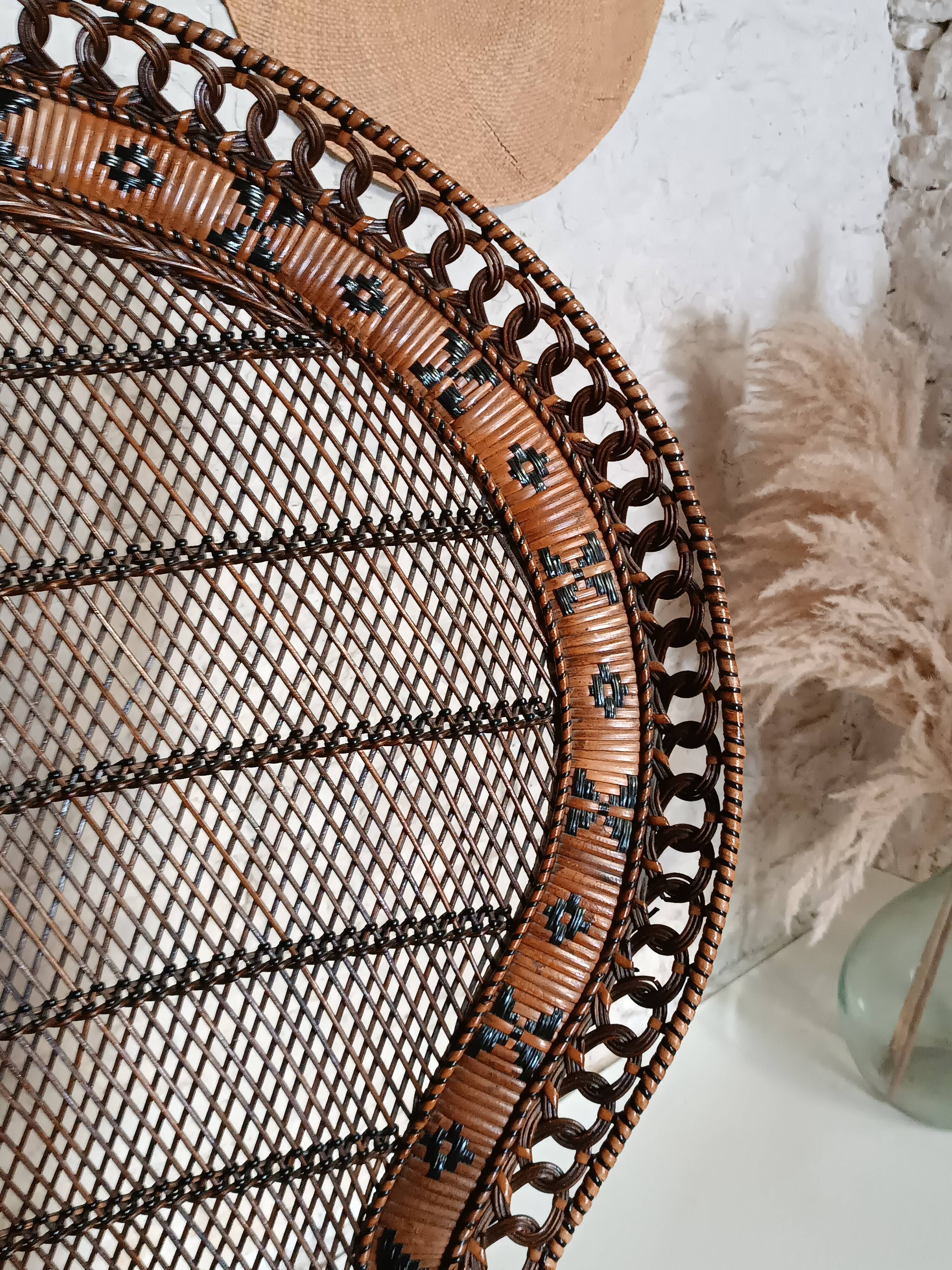 Emmanuelle rattan armchair Kok Maison 1970