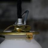 Lace opaline suspension