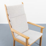GE 284A high-backed lounge chair by Hans Wegner for Getama