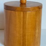 Vintage varnished solid blond wood box