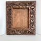 Antique handcarved frame Cedarwood 21.5 cm x 19 cm