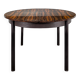 Table scandinave en placage de palissandre à allonge