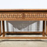 Oriental Folding Table in Exotic Wood – Early 20th Century