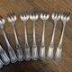 10 fourchettes à huîtres argent début XXéme