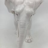 Capodimonte éléphant en céramique  18-19ème (oreilles cassé)