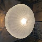 Art deco period lamp in chrome-plated steel