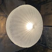 Art deco period lamp in chrome-plated steel