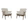 2 mid-century czechoslovak armchairs from ton, 1960s, set of 2