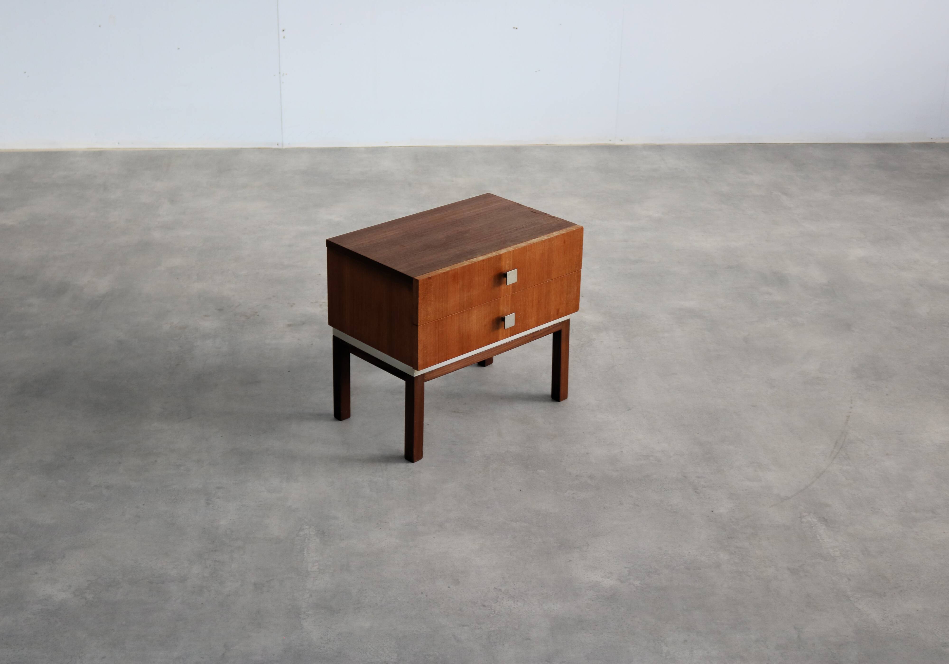 Vintage bedside table | chest of drawers | 60s | teak