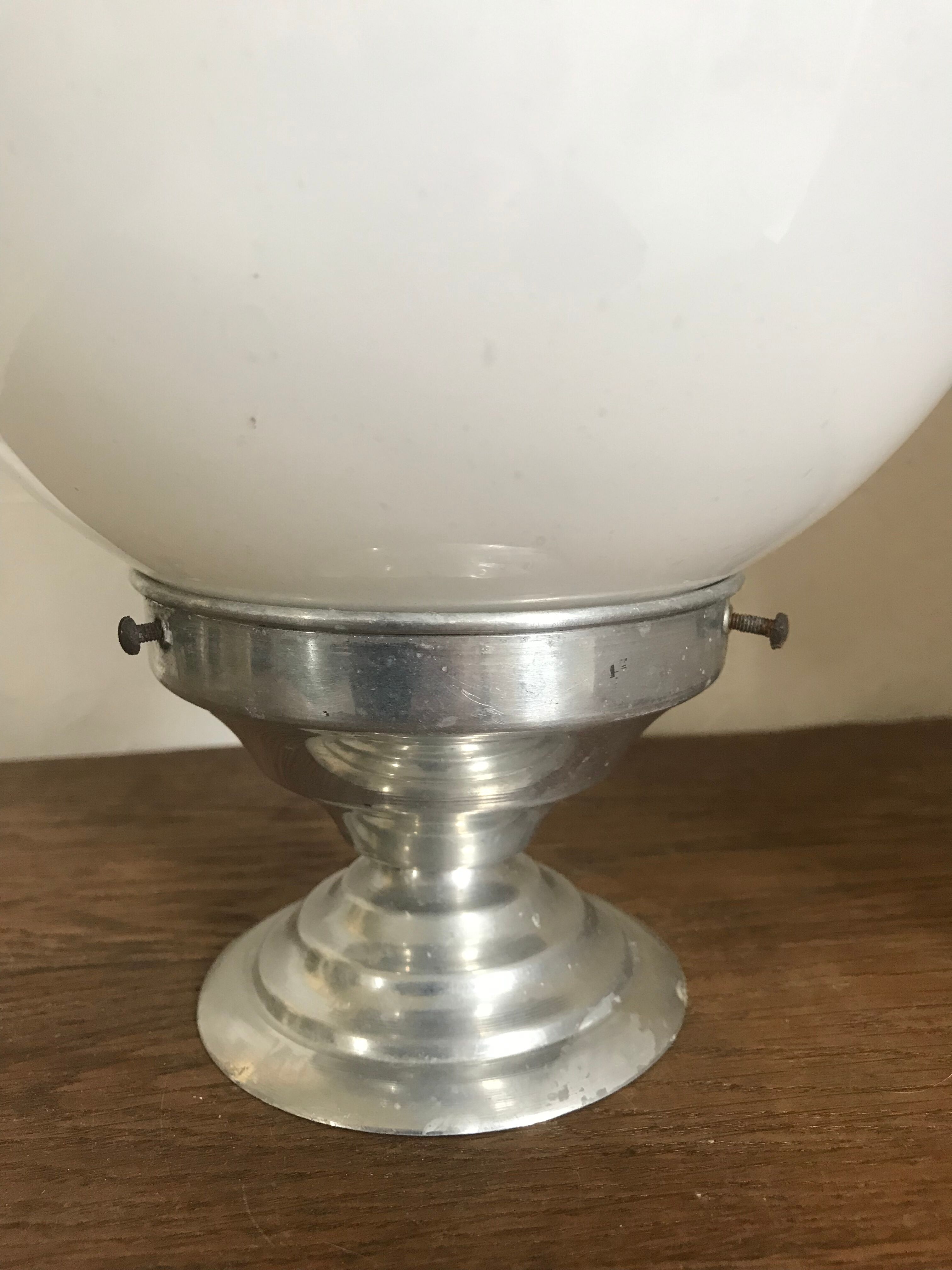 Art Deco opaline ceiling light