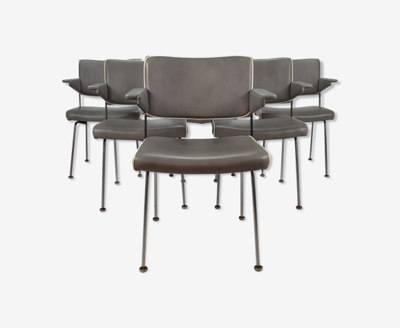 Set de 6 chaises par André Cordemeijer pour Gispen, années 1970