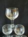 6 glass glass with glass feet