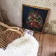 Oil canvas bouquet of flowers