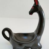 Empty pocket zoomorphic figure ceramic design 60s