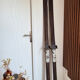 Pair of vintage wooden skis 184cm