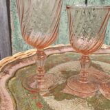 Champagne flutes rosaline d'arcoroc luminarc roses