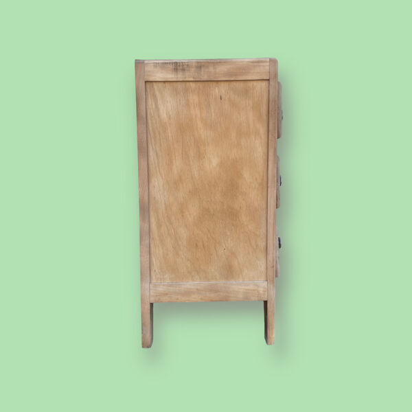 Commode vintage aérogommée, pieds compas