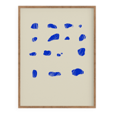 Abstract blue giclee print, 50x70cm