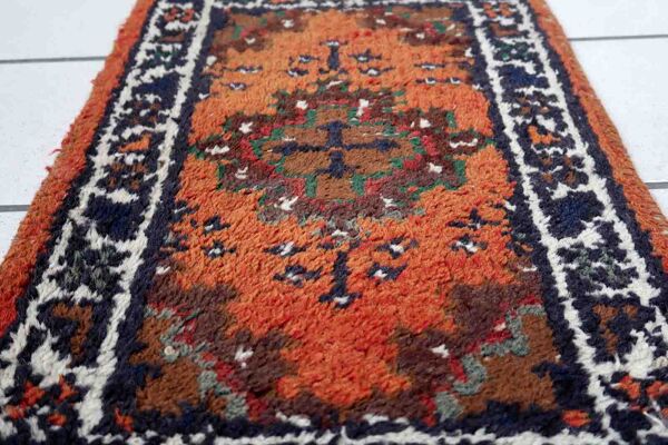 Persian carpet hamadan 41cm x 58cm 1970s