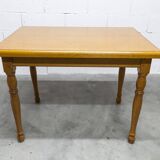 Rustic table from 1960, honey colour, 100x70cm, height 74cm.