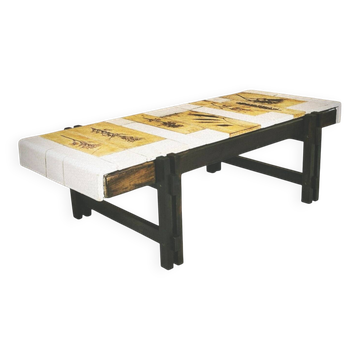 Ceramic coffee table by Roger Capron
