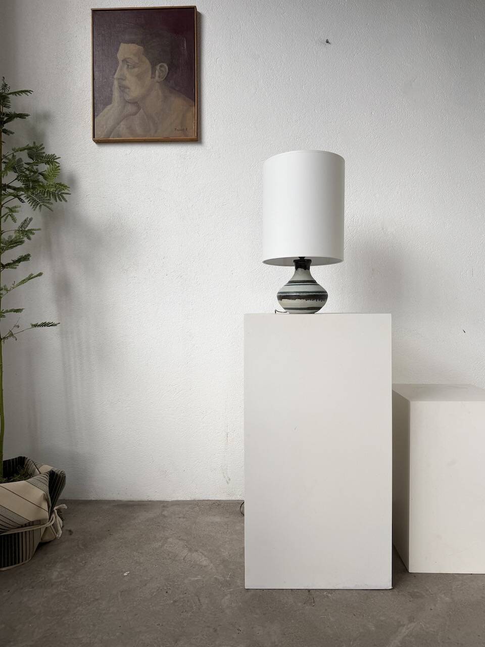 Vallauris ceramic table lamp from the 60s