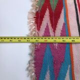 XL Handmade Algerian Berber Ethnic Bohemian Antique Carpet - Area Rug 200x188