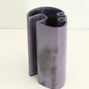 Multifaceted ceramic vase by Angelo Mangiarotti, Italy, 1968.