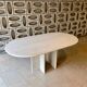 Ligne Roset travertine vintage dining table