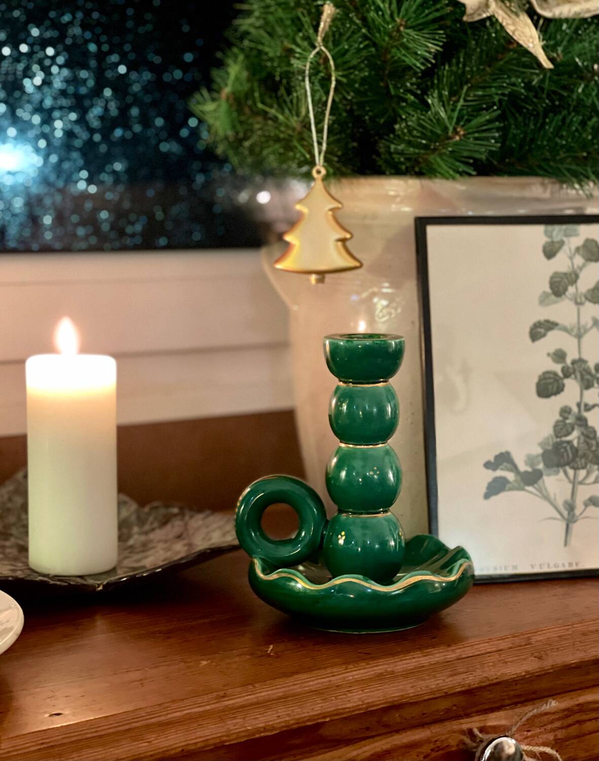 Ceramic candle holder 1950