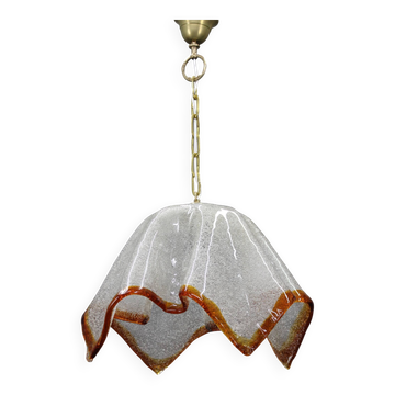 1980s Large Murano Glass Pendant Light, Italy