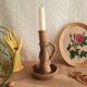 Candle holder terracotta cellar rat Orezza Campo Piano Corsica - Vintage