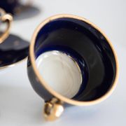 Painted porcelain tea and coffee service, mid-20th century, Poland, 1960.