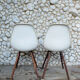 Pair of Ray and Charles Eames chairs on Dowel Bases, Herman Miller USA